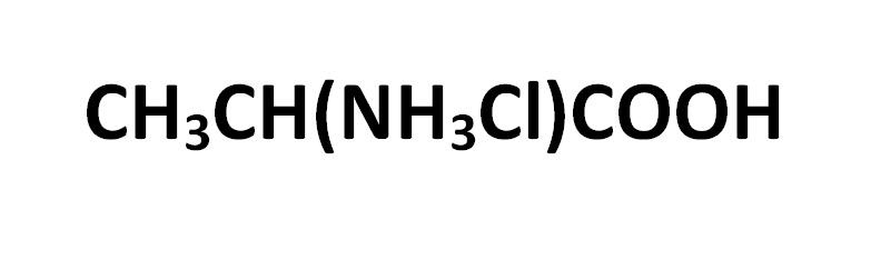 CH3CH(NH3Cl)COOH+-2-ammoniumchloride+propanoic-1146