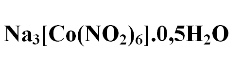 Na3[Co(NO2)6].0,5H2O-Sodium+hexanitrocobaltate(III)+hemihydrate-2774